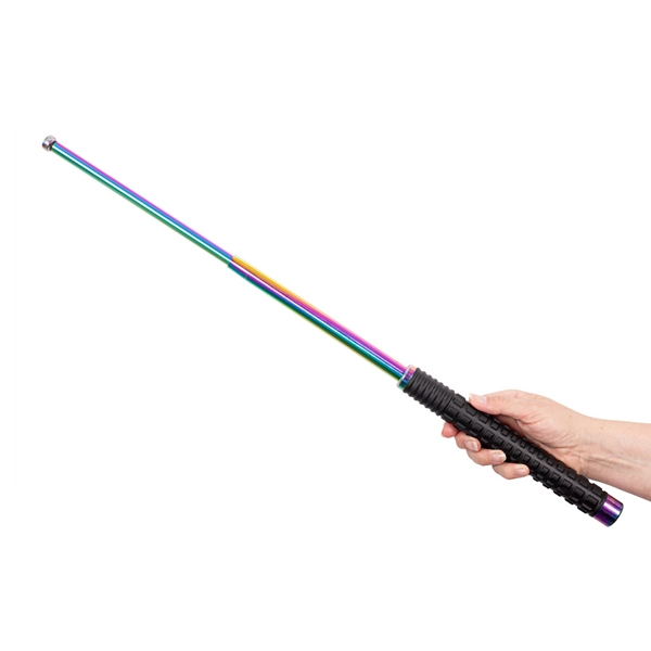 Set baston telescopic pliabil si bata de baseball cu lanternă LED DEPOX®, Finisaj Multicolor, Mâner Antiderapant, 65 cm/36 cm [3]