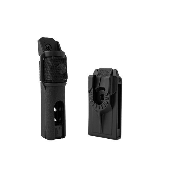 Baston telescopic profesional, sistem Easy Lock ,toc rotativ detașabil, 61 cm, negru [11]