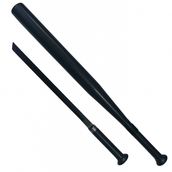 Bata baseball IdeallStore®, full metal, maner detasabil, 70 cm, negru, teaca inclusa [3]