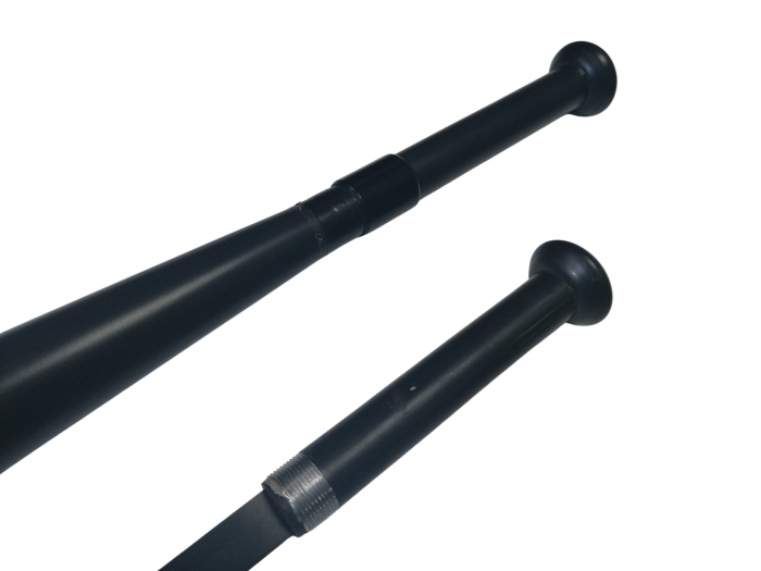 Bata baseball IdeallStore®, full metal, maner detasabil, 70 cm, negru, teaca inclusa [5]
