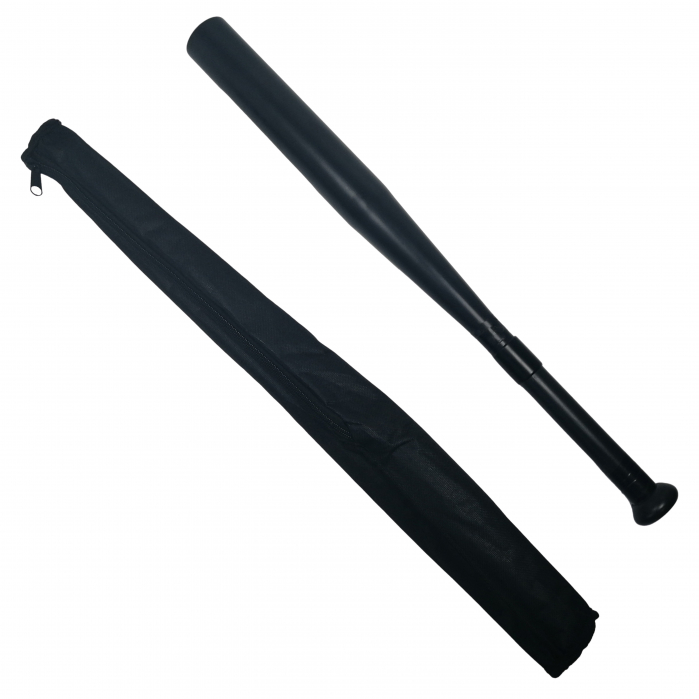 Bata de baseball IdeallStore®, full metal, maner detasabil, 61 cm, negru, teaca inclusa [2]