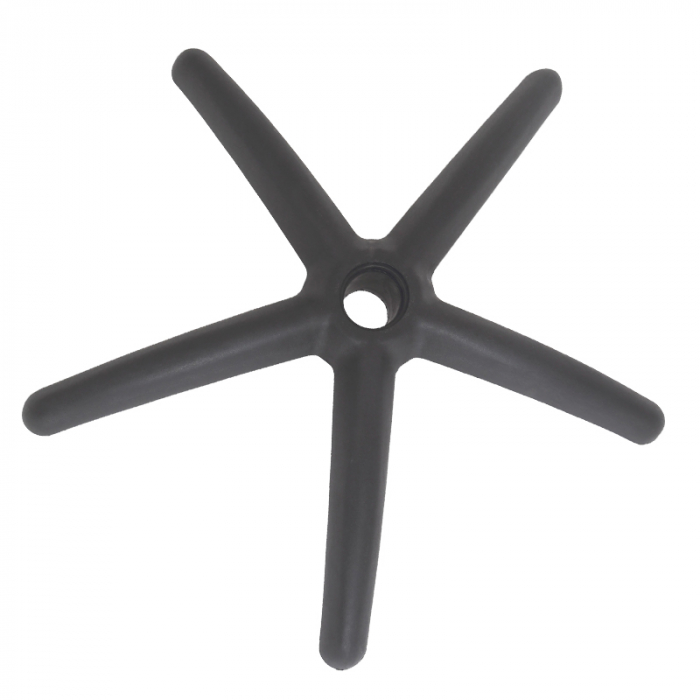 Baza pentru scaun directorial, plastic, 55 cm, neagra [2]