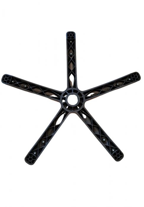 Baza pentru scaun directorial, plastic, neagra, 48 cm [5]