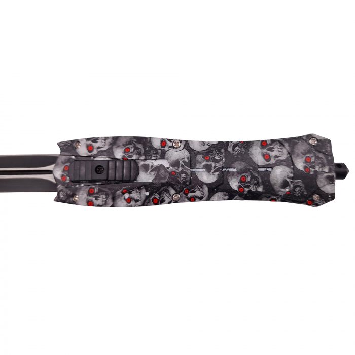 Briceag automat de vanatoare, Futuristic Blade, PVC, 23 cm, argintiu [3]