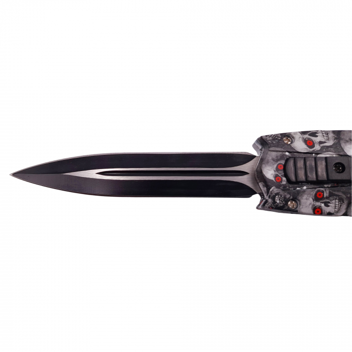 Briceag automat de vanatoare, Futuristic Blade, PVC, 23 cm, argintiu [4]