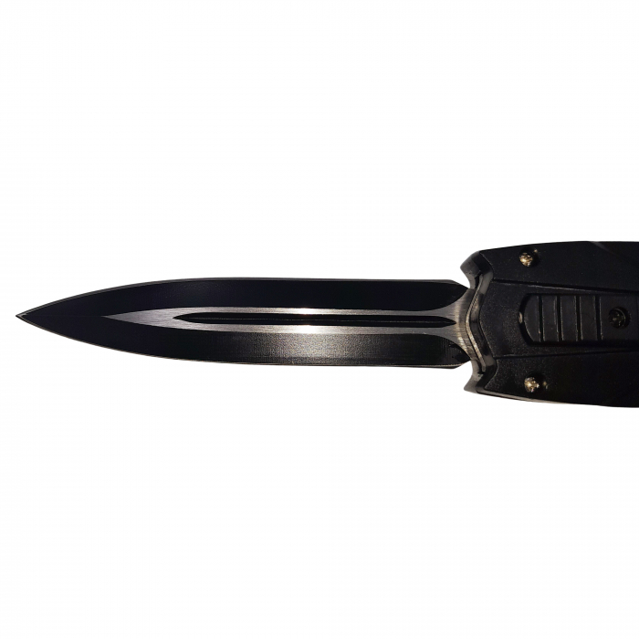 Briceag automat de vanatoare IdeallStore®, Futuristic Blade, PVC, 23 cm, negru [4]