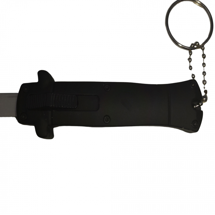Briceag automat de vanatoare IdeallStore®, Standard Blade, metalic, 13 cm, negru [3]
