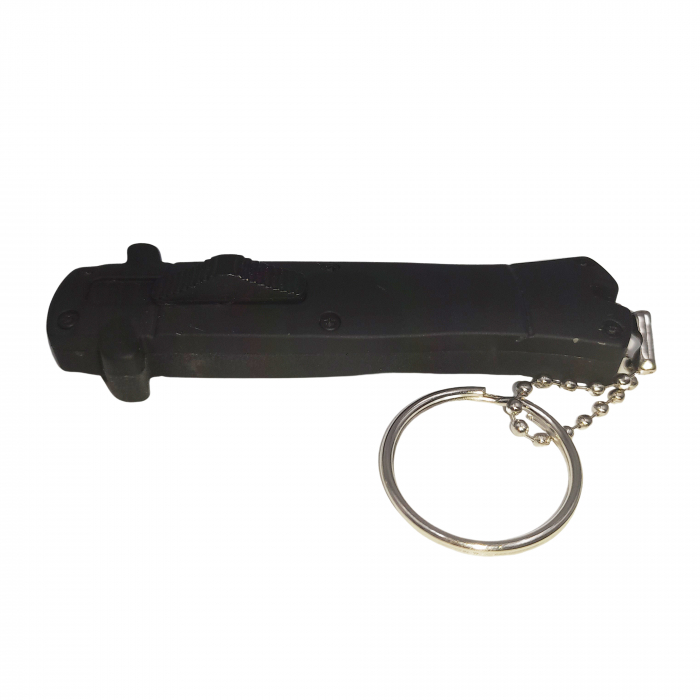 Briceag automat de vanatoare IdeallStore®, Standard Blade, metalic, 13 cm, negru [5]