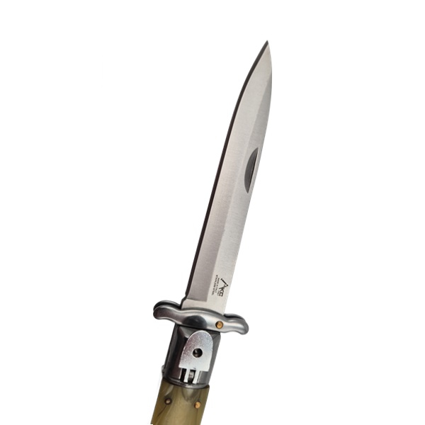 Briceag automat stiletto, Italian Marble, 27 cm, maro [5]