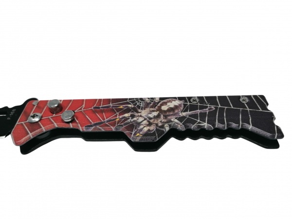 Briceag automat IdeallStore®, Spider Assault, otel inoxidabil, 21.5 cm, rosu [3]