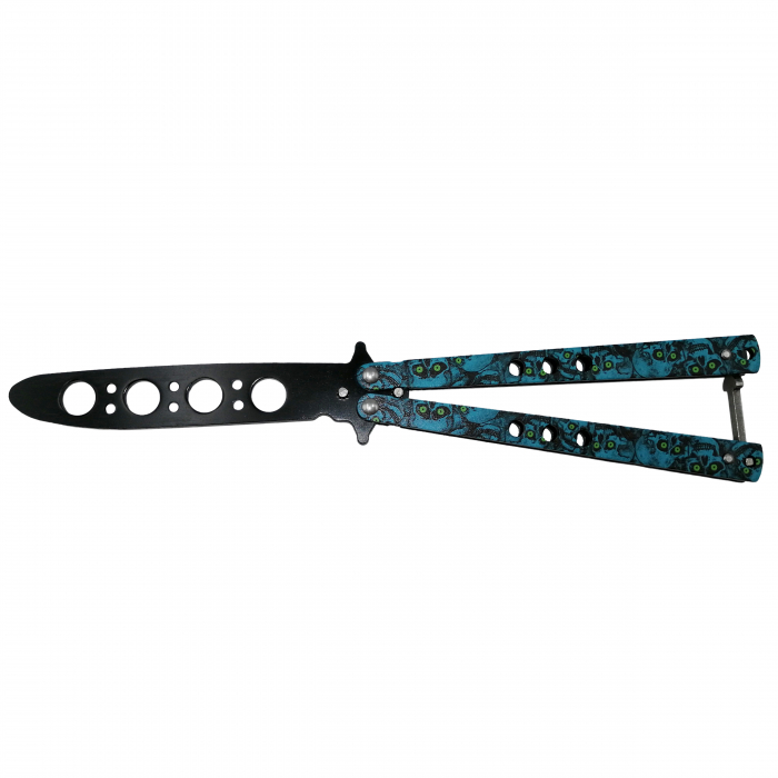 Set doua bricege de antrenament DEPOX®, model fluture, 22 cm, albastru/argintiu [2]