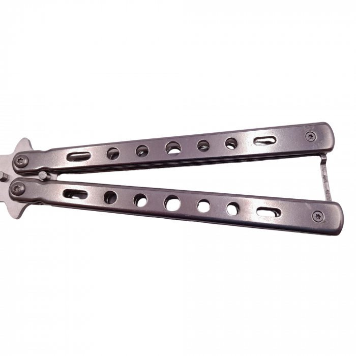 Set briceag fluture de antrenament + pieptene tip fluture, otel rezistent, 22.5 cm [4]