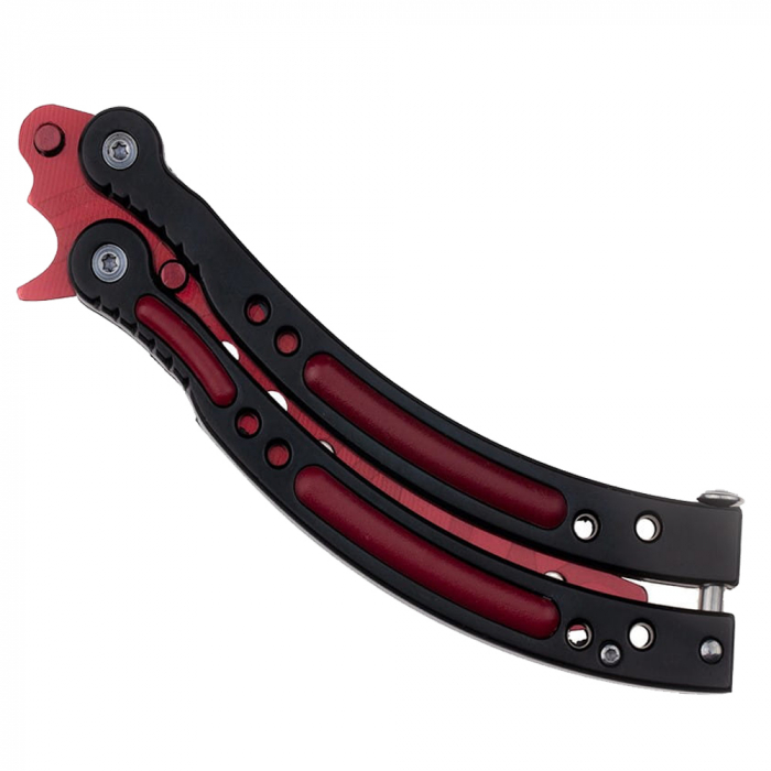 Briceag de antrenament IdeallStore, Red Inferno, 24 cm, teaca inclusa [6]