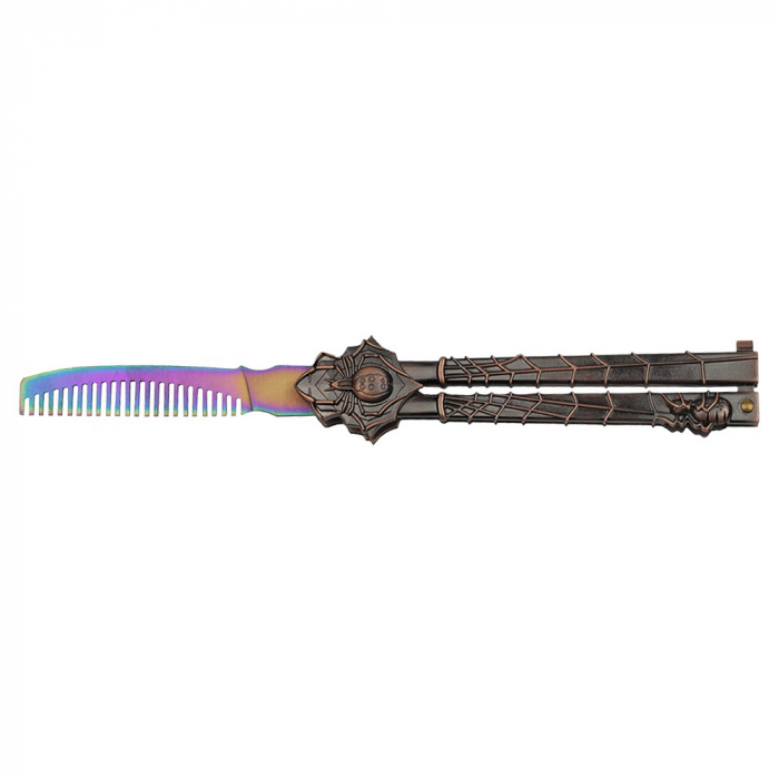 Briceag de antrenament IdeallStore®, Spider King, model piaptan, 22.5 cm, multicolor, cutie lemn [2]