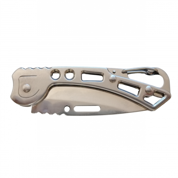 Briceag de buzunar, Futuristic Knife, otel inoxidabil, 15.5 cm, argintiu [5]
