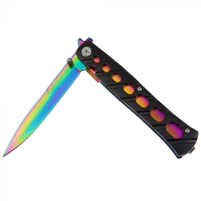 Briceag de buzunar IdeallStore®, Rainbow Destiny, 22.5 cm, otel inoxidabil, multicolor [7]