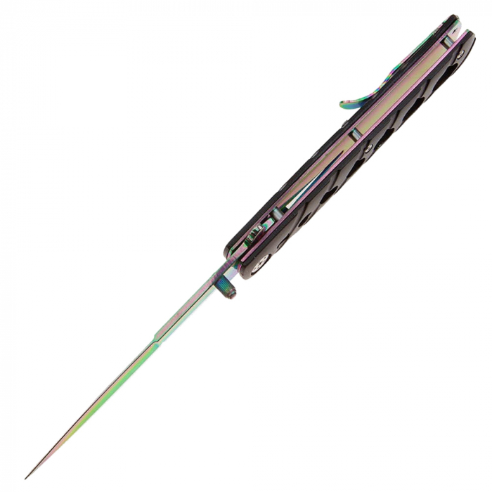 Briceag de buzunar IdeallStore®, Rainbow Destiny, 22.5 cm, otel inoxidabil, multicolor [5]