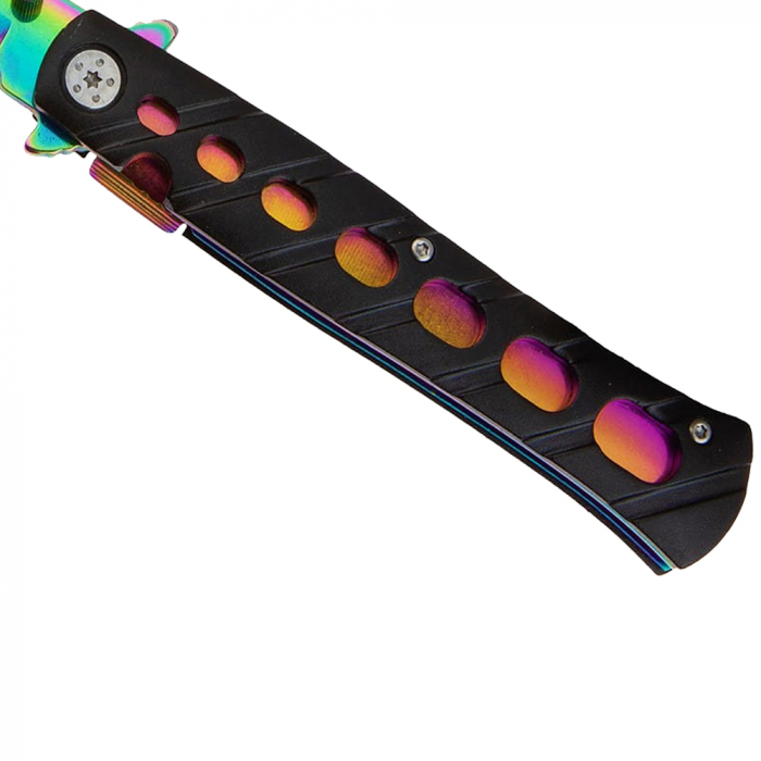 Briceag de buzunar IdeallStore®, Rainbow Destiny, 22.5 cm, otel inoxidabil, multicolor [4]