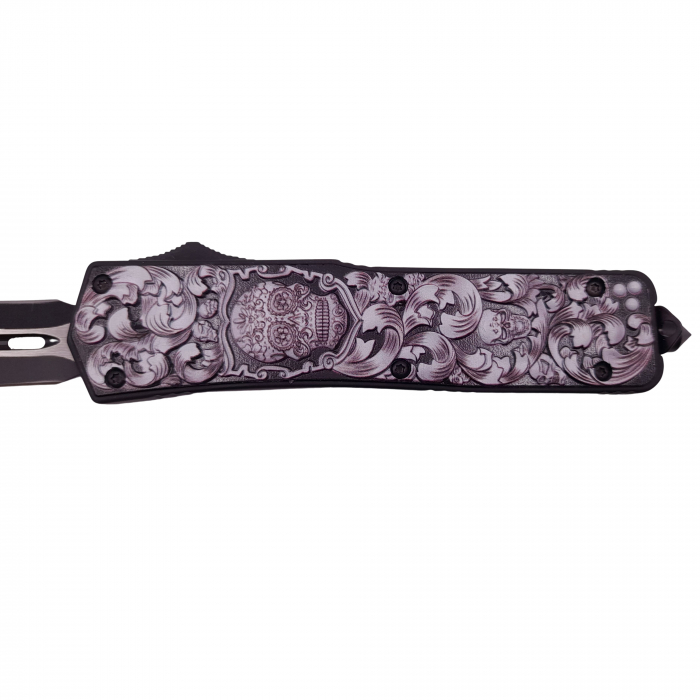 Briceag de vanatoare automat IdeallStore®, Muertos Fiesta, 22 cm, negru, husa inclusa [4]