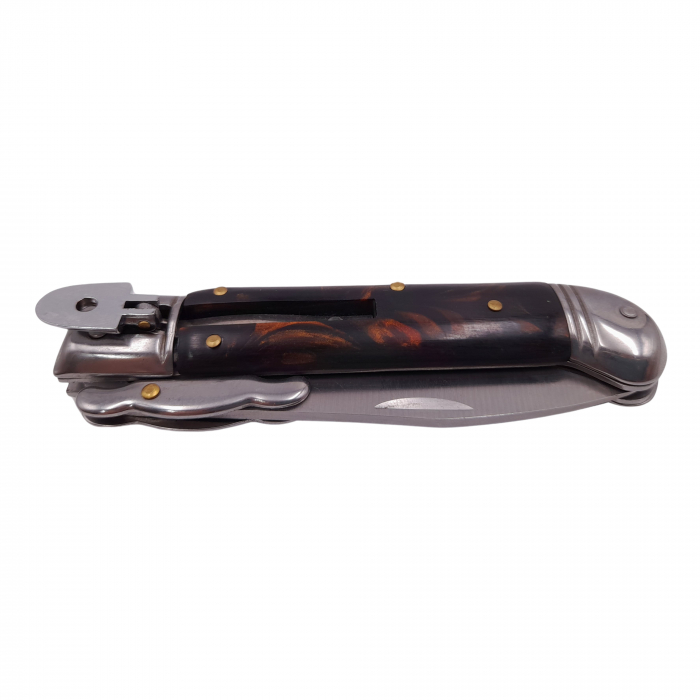 Briceag de vanatoare automat IdeallStore®, Renaissance Spirit, otel inoxidabil, 20.5 cm, maro [5]