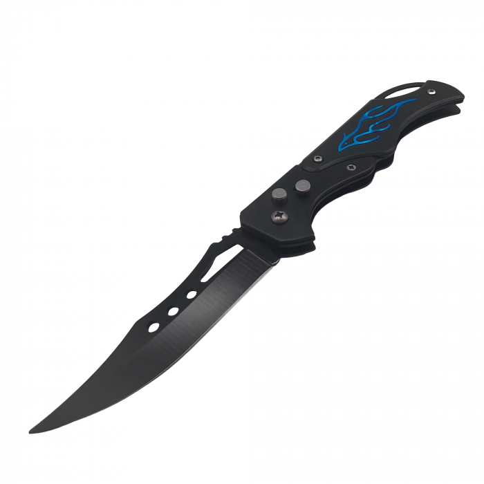Briceag de vanatoare IdeallStore®, Fire Blade, otel inoxidabil, 21.5 cm, albastru [2]
