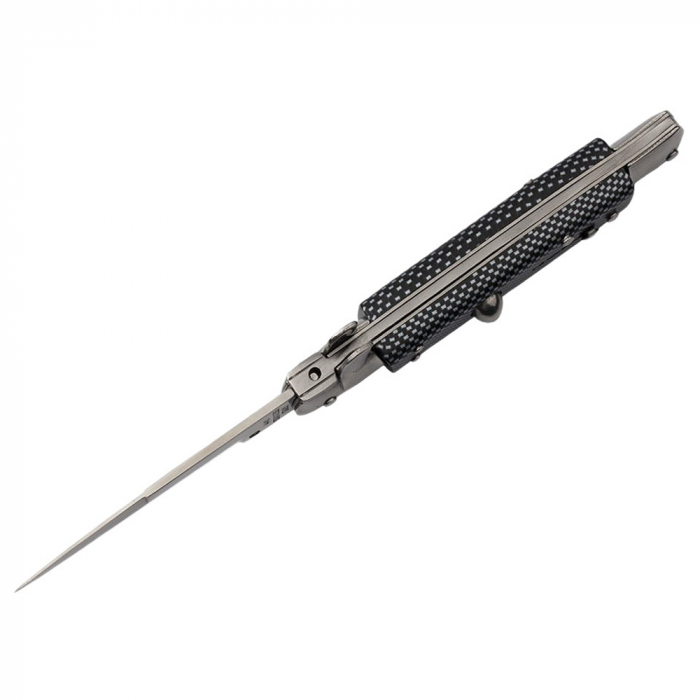 Briceag de vanatoare IdeallStore®, Italian Stance, otel inoxidabil, 20.5 cm, gri, husa inclusa [3]