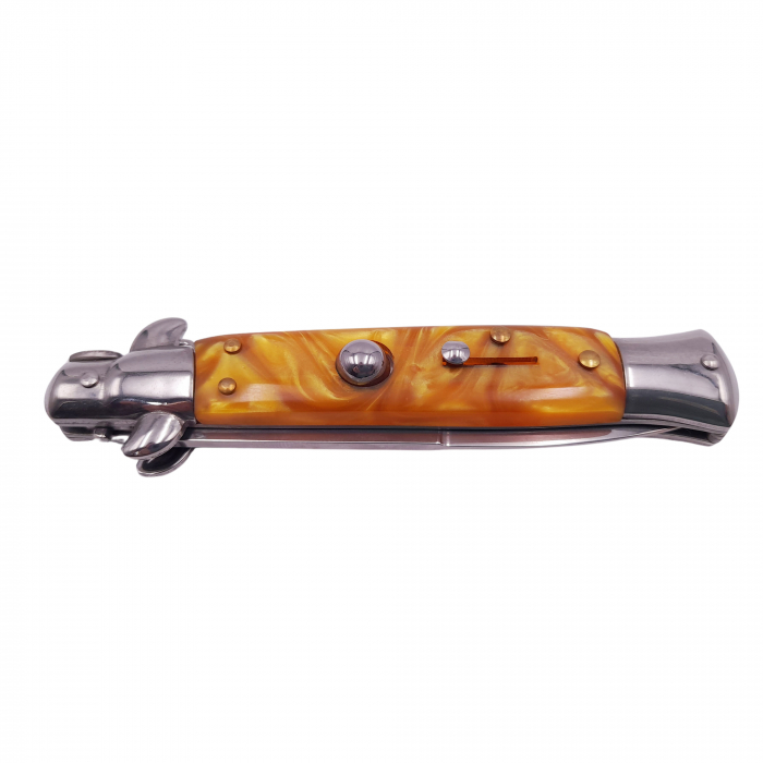 Briceag de vanatoare IdeallStore®, Italian Wave, otel inoxidabil, 22.5 cm, argintiu, husa inclusa [6]