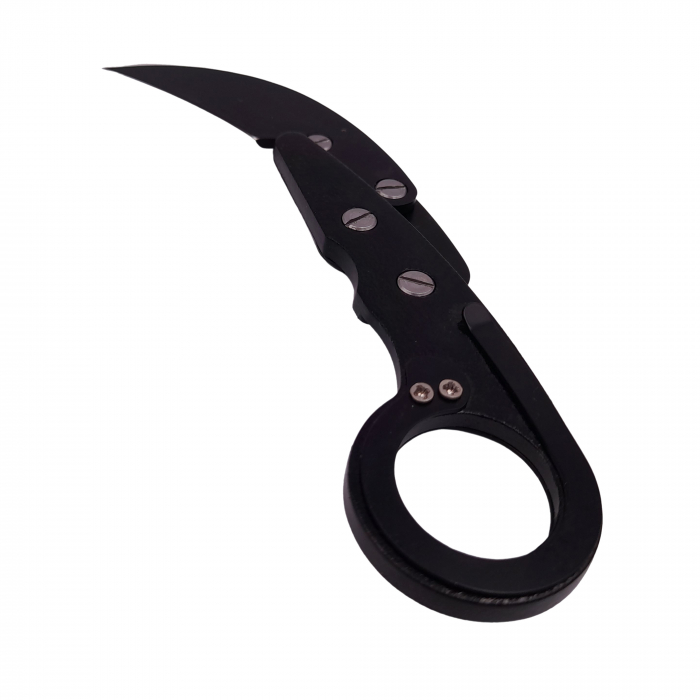 Briceag de vanatoare IdeallStore, karambit extensibil, Steel Claw, 15.5 cm, negru [5]