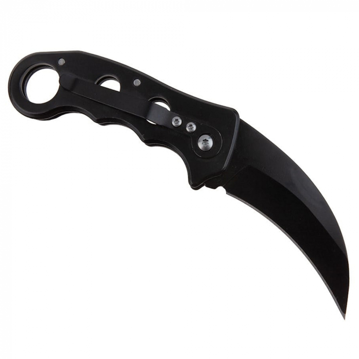 Briceag de vanatoare IdeallStore®, Liberty Claw, karambit extensibil, 14.5 cm, negru [5]