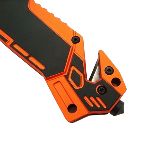 Briceag de vanatoare IdeallStore®, Medical Rescue, 20 cm, otel inoxidabil, negru, husa inclusa [7]