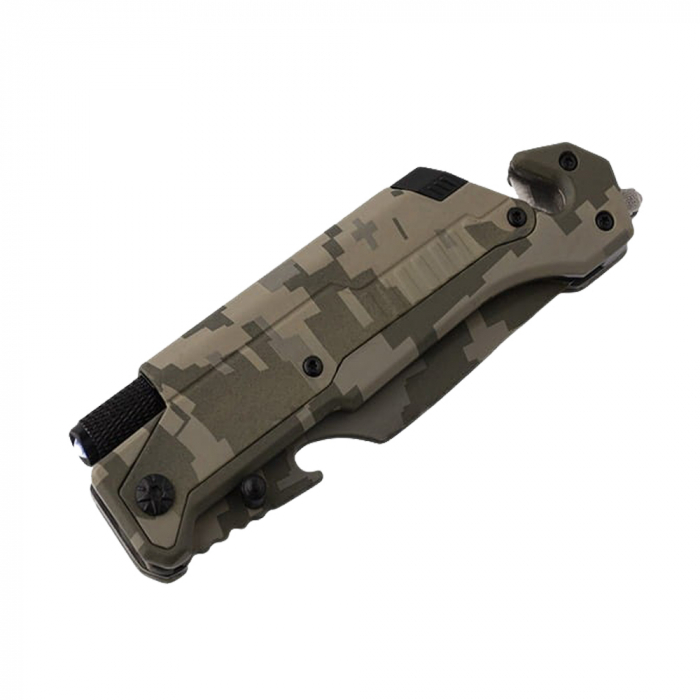 Briceag de vanatoare IdeallStore®, Military Blade, otel inoxidabil, 22 cm, verde [12]