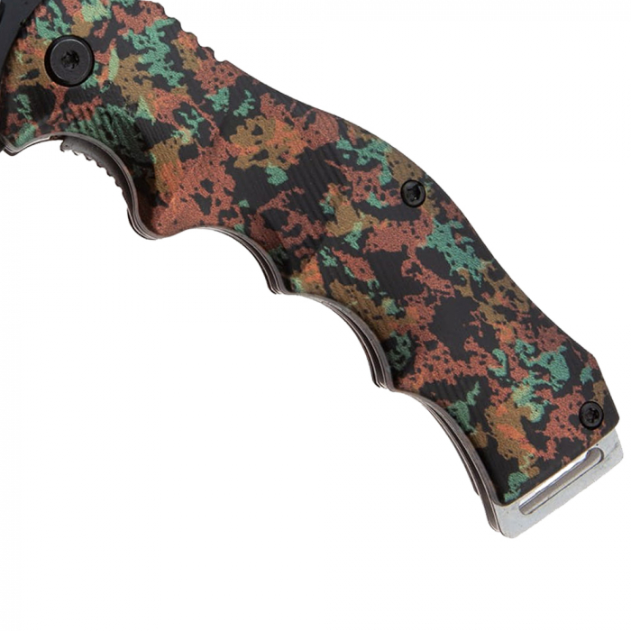 Briceag de vanatoare IdeallStore®, Military Press, 21.5 cm, otel inoxidabil, multicolor [4]