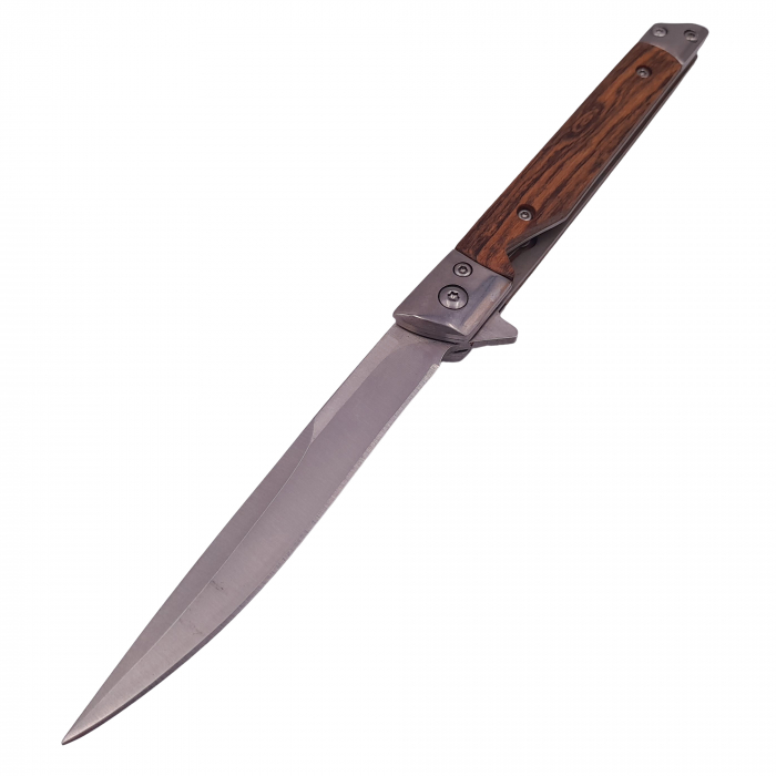 Briceag de vanatoare IdeallStore®, Mono Blade, 21.5 cm, otel inoxidabil, maro, teaca piele inclusa [3]
