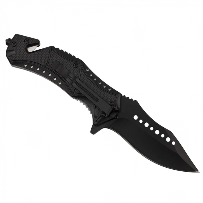 Briceag de vanatoare IdeallStore®, One Blade, otel inoxidabil, 21.5 cm, negru [5]