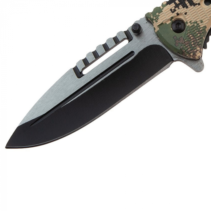 Briceag de vanatoare IdeallStore®, Only Comando, otel inoxidabil, 21 cm, camuflaj [5]