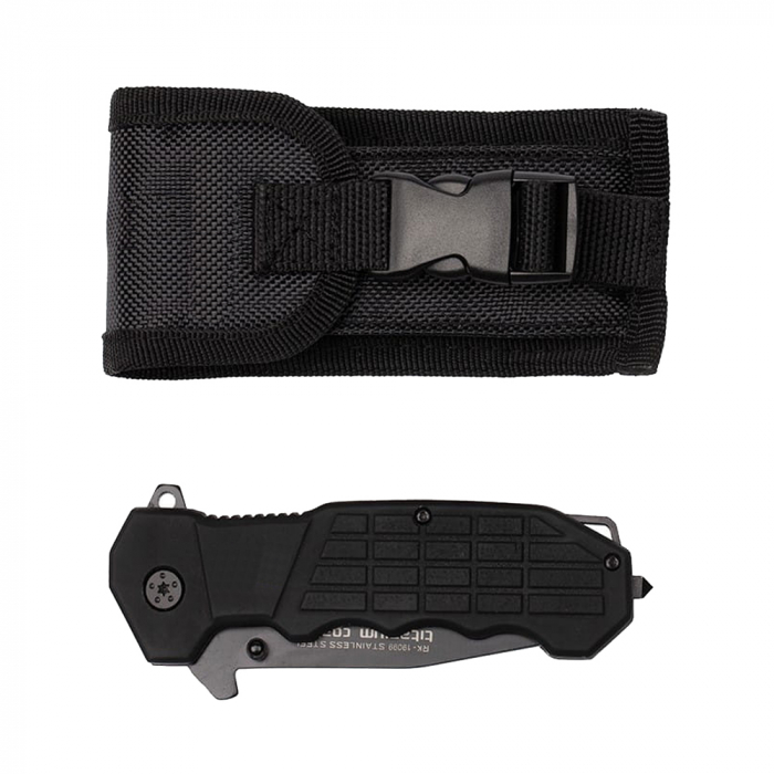 Briceag de vanatoare IdeallStore®, Predator Blade, otel inoxidabil, 22.5 cm, negru, teaca inclusa [7]