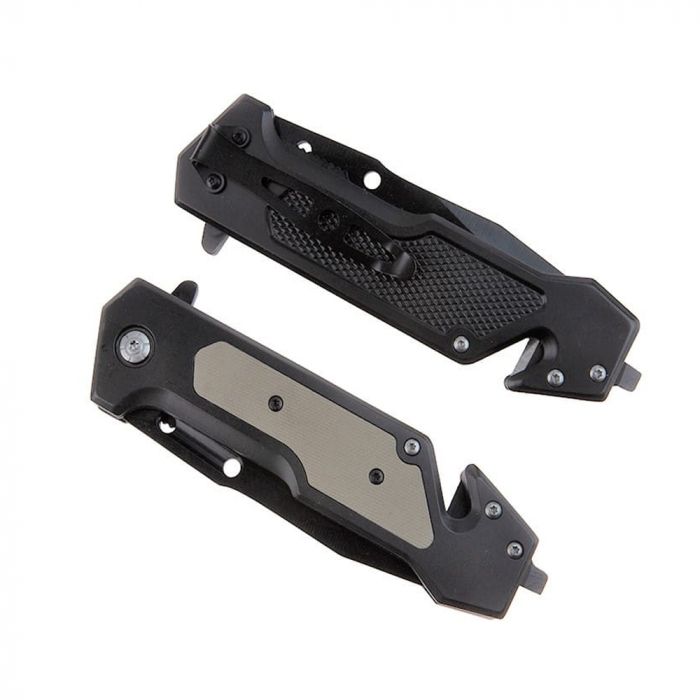 Briceag de vanatoare IdeallStore®, Saviour Blade, otel inoxidabil, 22.5 cm, negru [8]