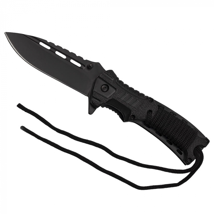 Briceag de vanatoare IdeallStore®, Silent Future, otel inoxidabil, 21 cm, negru [4]
