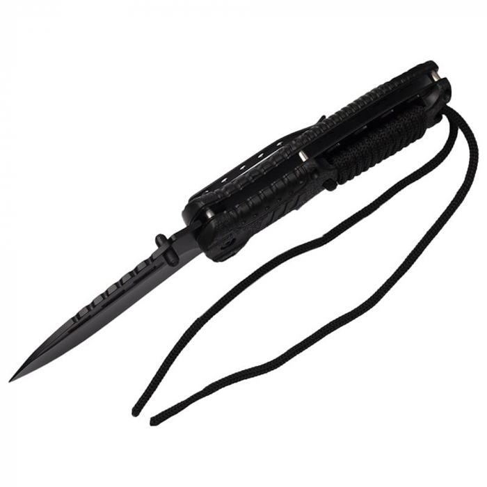 Briceag de vanatoare IdeallStore®, Silent Future, otel inoxidabil, 21 cm, negru [6]