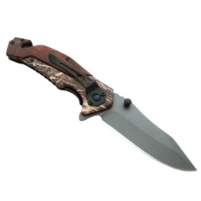 Briceag de vanatoare IdeallStore®, Super Adventure, otel inoxidabil, 20 cm, maro [4]
