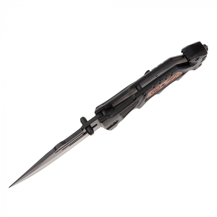 Briceag de vanatoare IdeallStore®, True Blade, otel inoxidabil, 23 cm, negru [6]