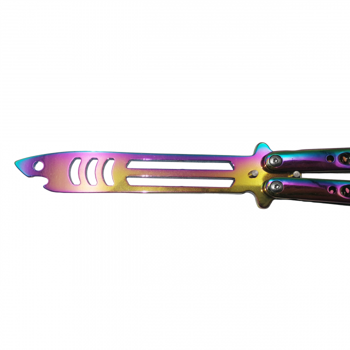 Briceag fluture, antrenament, Shark Dinasty, otel inoxidabil, multicolor, 24 cm [4]