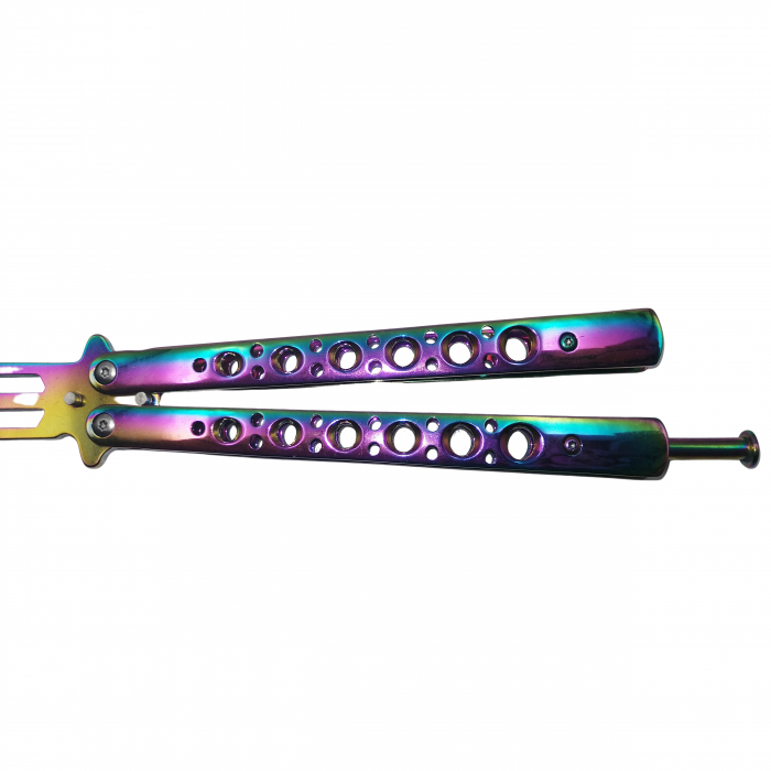 Briceag fluture, antrenament, Shark Dinasty, otel inoxidabil, multicolor, 24 cm [5]
