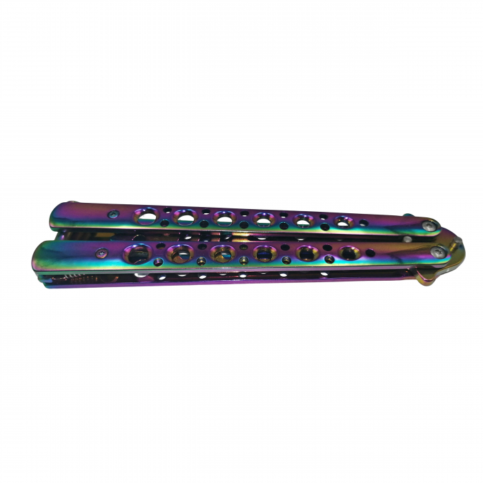 Briceag fluture, antrenament, Shark Dinasty, otel inoxidabil, multicolor, 24 cm [6]