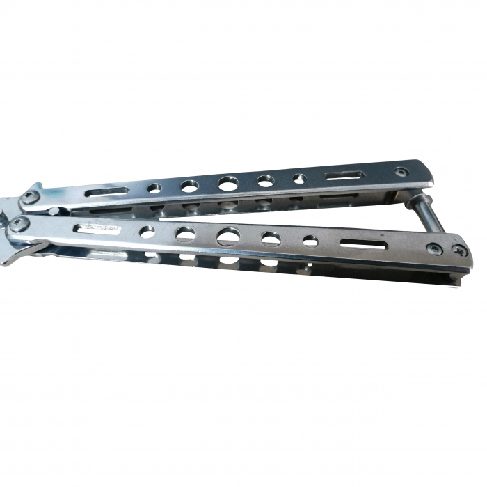 Briceag fluture de antrenament, otel inoxidabil, Silver Blade, 22.5 cm, argintiu [3]
