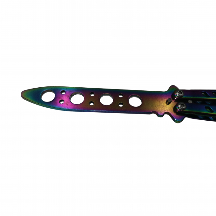 Briceag fluture IdeallStore®, Rainbow Clash, antrenament, 22 cm [5]