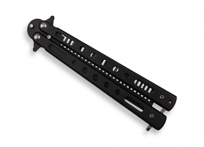 Briceag fluture, tip pieptan, Black Comb, 22 cm, negru [7]