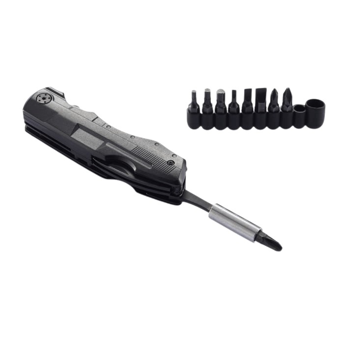 Briceag multifunctional IdeallStore®, Outdoor Comando, otel inoxidabil, 17 functii, 24 cm, negru, husa inclusa [5]