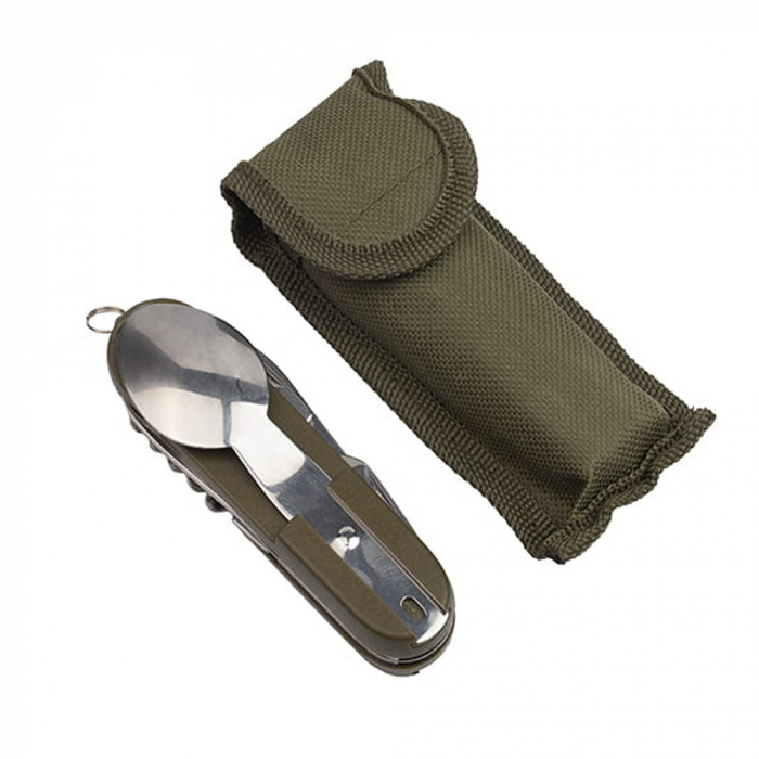 Briceag multifunctional IdeallStore®, Special Outdoor, otel inoxidabil, 7 functii, kaki, 16 cm, husa inclusa [10]
