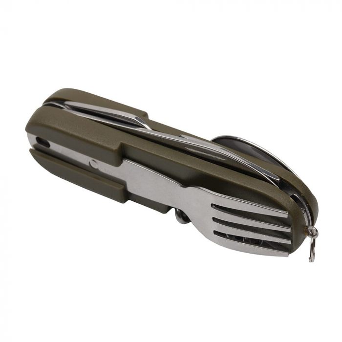 Briceag multifunctional IdeallStore®, Special Outdoor, otel inoxidabil, 7 functii, kaki, 16 cm, husa inclusa [9]